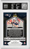 Drake Maye from the 2024 Panini Mosaic set featuring a Orange parallel graded by Arena Club and given an overall grade of 9.5.