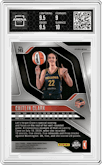 Caitlin Clark from the 2024 Panini Prizm WNBA set featuring a Ice parallel graded by Arena Club and given an overall grade of 9.5.