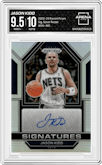 Jason Kidd from the 2022-23 Panini Prizm  set featuring a Silver Prizm parallel graded by Arena Club and given an overall grade of 9.5.