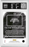 Victor Wembanyama from the 2024-25 Panini Origins set featuring a Opal parallel graded by Arena Club and given an overall grade of 9.5.
