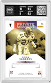 Deion Sanders from the 2018 Panini The National VIP set graded by Arena Club and given an overall grade of 9.5.
