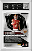 Jayden Daniels from the 2024 Panini Prizm set graded by Arena Club and given an overall grade of 9.5.