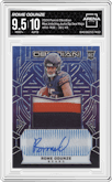 Rome Odunze from the 2024 Panini Obsidian set featuring a Deep Sea Mojo FOTL parallel graded by Arena Club and given an overall grade of 9.5.
