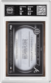 Ronald Acuna Jr. from the 2020 Topps Tribute set featuring a Orange parallel graded by Arena Club and given an overall grade of 9.