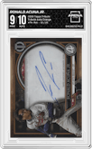Ronald Acuna Jr. from the 2020 Topps Tribute set featuring a Orange parallel graded by Arena Club and given an overall grade of 9.