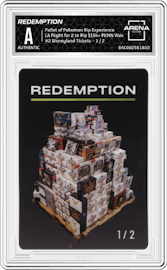 Redemption from the Pallet of Pokemon Rip Experience set graded by Arena Club and given an overall grade of 0.