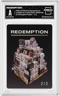 Redemption from the Pallet of Pokemon Rip Experience set and given an overall grade of 0.