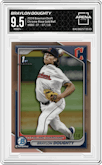 Braylon Doughty  from the 2024 Bowman Draft set featuring a Rose Gold Refractor parallel graded by Arena Club and given an overall grade of 9.5.