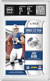 Josh Allen from the 2018 Panini Contenders set graded by Arena Club and given an overall grade of 9.5.