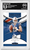 Josh Allen from the 2018 Panini Contenders set graded by Arena Club and given an overall grade of 9.5.