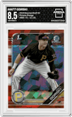 Matt Gorski from the 2019 Bowman Draft Sapphire Edition set featuring a Orange parallel graded by Arena Club and given an overall grade of 8.5.