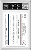 Chris Sale from the 2024 Topps Update set featuring a Red parallel graded by Arena Club and given an overall grade of 9.