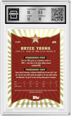 Bryce Young from the 2024 Finest set graded by Arena Club and given an overall grade of 10.