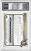 Max Muncy from the 2022 Bowman Chrome set featuring a Purple Refractor parallel graded by Arena Club and given an overall grade of 10.