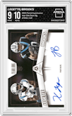 Xavier Legette/Jonathon Brooks from the 2024 Panini Luminance set graded by Arena Club and given an overall grade of 9.