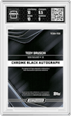 Tedy Bruschi from the 2023 Topps Composite set featuring a Orange Refractor parallel graded by Arena Club and given an overall grade of 9.5.