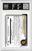 Kash Mayfield from the 2024 Bowman Draft set featuring a Gold Shimmer Refractor parallel graded by Arena Club and given an overall grade of 9.5.