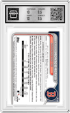 Braden Montgomery from the 2024 Bowman Draft set featuring a Gold Refractor parallel graded by Arena Club and given an overall grade of 10.