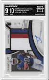 James Cook from the 2023 Panini Immaculate Collection  set graded by Arena Club and given an overall grade of 9.