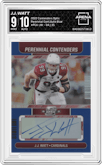 J.J. Watt from the 2022 Panini Contenders Optic set featuring a Blue parallel graded by Arena Club and given an overall grade of 9.