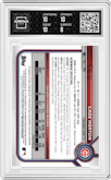 Cade Horton from the 2022 Bowman Draft set featuring a Black Refractor parallel graded by Arena Club and given an overall grade of 8.5.