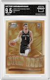 Victor Wembanyama from the 2023-24 Panini Contenders Optic set graded by Arena Club and given an overall grade of 9.5.