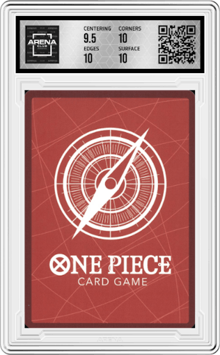 Shirahoshi from the 2025 One Piece set graded by Arena Club and given an overall grade of 10.