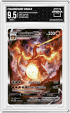 Charizard VMAX  from the 2022 Pokemon SWSH set featuring a Ultra Premium Collection parallel graded by Arena Club and given an overall grade of 9.5.