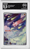 Minior from the 2023 Pokemon SV set graded by Arena Club and given an overall grade of 9.5.