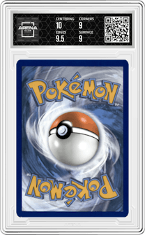 Tinkatuff from the 2023 Pokemon SV set graded by Arena Club and given an overall grade of 9.5.