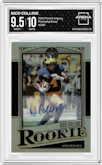 Nico Collins from the 2021 Panini Legacy set graded by Arena Club and given an overall grade of 9.5.