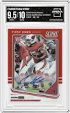 Christian Kirk from the 2018 Panini Honors set featuring a 1st Down parallel graded by Arena Club and given an overall grade of 9.5.