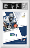 Ricky Watters from the 2020 Panini Mosaic set graded by Arena Club and given an overall grade of 9.5.