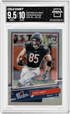 Cole Kmet from the 2020 Panini Donruss Optic set graded by Arena Club and given an overall grade of 9.5.