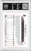 Shohei Ohtani from the 2022 Topps Chrome Sonic  set featuring a Black/White RayWave parallel graded by Arena Club and given an overall grade of 9.5.