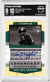 Frank Gifford from the 2004 Upper Deck Legends set graded by Arena Club and given an overall grade of 9.