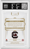 Deebo Samuel from the 2021 Panini Flawless Collegiate set graded by Arena Club and given an overall grade of 9.5.