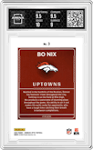 Bo Nix from the 2024 Donruss Optic set graded by Arena Club and given an overall grade of 9.5.