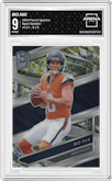 Bo Nix from the 2024 Panini Spectra set featuring a Neon Splatter parallel graded by Arena Club and given an overall grade of 9.
