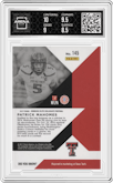 Patrick Mahomes II from the 2017 Panini Elite Draft Picks set graded by Arena Club and given an overall grade of 9.