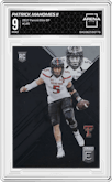 Patrick Mahomes II from the 2017 Panini Elite Draft Picks set graded by Arena Club and given an overall grade of 9.