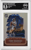 Terry Bradshaw from the 2024 Donruss Optic set graded by Arena Club and given an overall grade of 8.5.