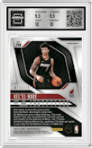 Kel’el Ware from the 2024-25 Panini Prizm set featuring a Blue Ice Prizm parallel graded by Arena Club and given an overall grade of 10.