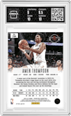 Amen Thompson from the 2023-24 Panini Prizm Deca set featuring a Purple Prizm parallel graded by Arena Club and given an overall grade of 9.5.