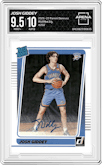 Josh Giddey from the 2021-22 Panini Donruss set graded by Arena Club and given an overall grade of 9.5.