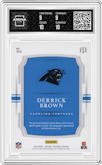 Derrick Brown from the 2020 Panini National Treasures set graded by Arena Club and given an overall grade of 9.5.