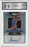 Ausar Thompson from the 2023-24 Panini Prizm set featuring a Silver Prizm parallel graded by Arena Club and given an overall grade of 10.