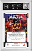 Jayden Daniels from the 2024 Panini Rookies & Stars set featuring a Silver parallel graded by Arena Club and given an overall grade of 9.5.