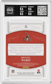 Denzel Ward from the 2018 Panini National Treasures set graded by Arena Club and given an overall grade of 9.