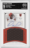 Denzel Ward from the 2018 Panini National Treasures set graded by Arena Club and given an overall grade of 9.